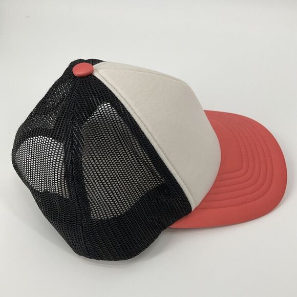Fox Racing Neon Snapback Trucker Hat Black Orange White Cap Mesh Adjustable - Picture 7 of 13